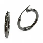 .925 Silver Hoop Earrings 3x20mm S-FR-SSEH3X20R