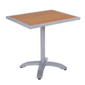 Aluminum Patio Tables with Faux Teak Top