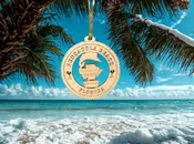 Vintage Pensacola Beach Sign Ornament