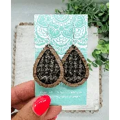 Fleece & Fancy Earrings Wrapped in Portobello Plaid