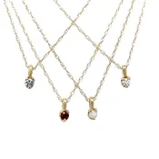 10k Birthstone Necklace