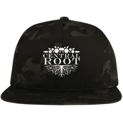 Central Root Flat Bill High-Profile Snapback Hat