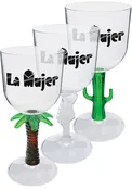 14 oz. Novelty Stem Acrylic Wine Glasses