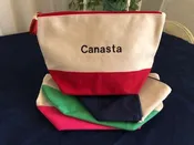 Canasta card Tote — MOSTLY MONOGRAMS