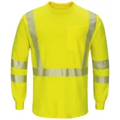 Bulwark® Men's Lightweight FR Hi-Visibility Long Sleeve T-Shirt