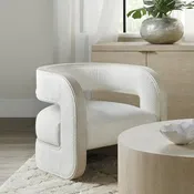 28 Wide Modern Zen Upholstered Accent Chair
