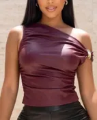 BURGUNDY BOMBSHELL TOP — Duchess J Boutique