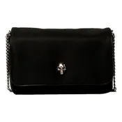 Alexander McQueen Small Black Nylon Skull Shoulder Bag