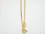 14k Yellow Gold Square Snake neck chain 16″