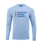 Bahama Long Sleeve SPF Hoodie T-Shirt - Blue Mist