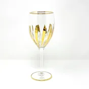 24 Karat Gold Anniversary Edition Wine Glass, 13oz — Poppi Italian Leather