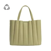 Adela Mint Recycled Vegan Leather Tote Bag
