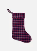 ALEXANDRA PLAID - Quilted Navy Stocking
