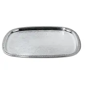 18" OBLONG SILVER TRAY — PREMIERE PARTY RENTS
