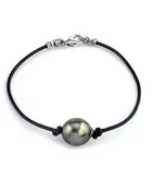 Tahitian South Sea Baroque Pearl Leather Bracelet - Various Sizes