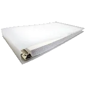 11x17 Binder Poly Panel Featuring a 1.5" Angle-D Ring Clear Frost