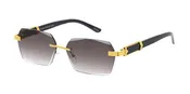 5117 Unisex Metal Small Vintage Inspired Geometric Rimless Frame