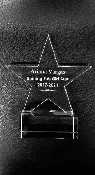 Acrylic Big Star Engraved or Full-Color Trophy (THREE SIZES)