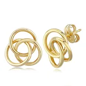 14KG Lg-Love Knot Earrings