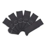 Asher 6-Pack - Charcoal Dress Socks