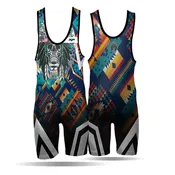 Aztec Warrior Wrestling Singlet