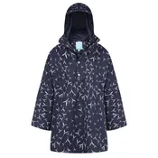 Women's Rain Poncho - Navy and White