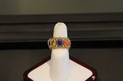 14 Karat Yellow Gold Multi Stone Fashion Ring — OleTowne Jewelers