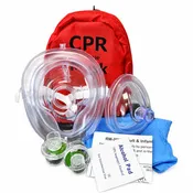 Case of 50 CPR Masks, Adult/Child & Infant & 2 Valves, MCR Medical