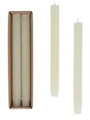 10" Hobnail Pillar Candle S/2