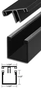 Bronze Anodized Aluminum Deep Back Division Bar 95" Long