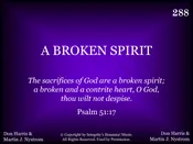 A BROKEN SPIRIT