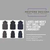 Ladies and Men's Soft Shell Vest by Eddie Bower with Custom Embroidery