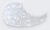 Acoustic Guitar Pickguard, Vinyl self-adhesive Teardrop - Pearloid