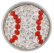 18MM Sugar Snap Rhinestone Baseball Snap