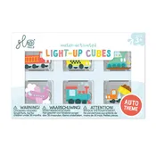 Autos Light Up Cubes - 6 Pack