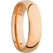 14K Rose Gold with Polish Finish