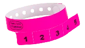 5-Tab Tear-Off Vinyl Wristbands