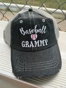 Baseball Grammy Grandma Baseball Mom Hat -226