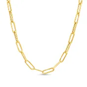 Ava Paperclip Link Necklace – Effortless Modern Glamour