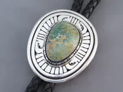 Darling Darlene Turquoise Bolo Tie by Leonard Nez