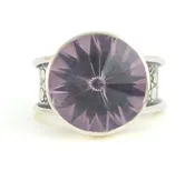 amethyst circle ring | Rings | Margaret Ellis Jewelry