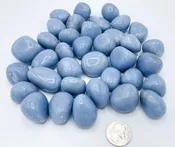 Angelite Tumbled Stones | Wholesale