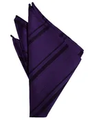 Amethyst Striped Pocket Square
