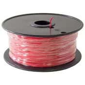 1000 Feet, 22 Gauge Solid Hook Up Wire - Red, 300 Volts