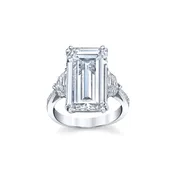 10ct Emerald-Cut Diamond Engagement Ring