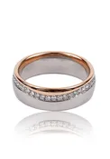 18KWRG Two-Tone Diamond Eternity Band