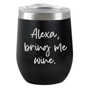 Alexa Insulated Tumbler - Black Matte