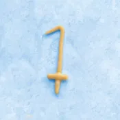 1st Birthday Beeswax Number Candle