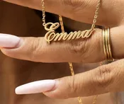 Custom Name Necklace unique and personal gift for all ages — Charmed on South