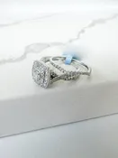 14k White Gold Diamonds Engagement Rings 0.75ct